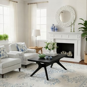 Cross Leg Rectangular Coffee Table (48in x 24in / 1220mm x 610mm) - 1 of 4