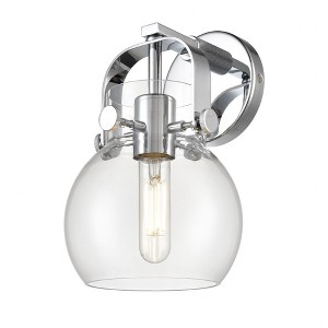 Pilaster II Sphere - 1 Light Wall Sconce In Industrial Style-9.75 Inches Tall and 6.5 Inches Wide - 1 of 1
