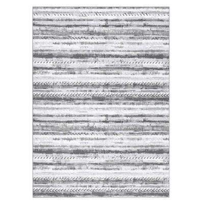 Washable Modern Geometric Rug Non Slip Low Pile Rug Soft Throw Floor Cover Foldable Indoor Carpet for Living Room Bedroom Playroom Nursery