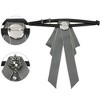 INSPIRE CHIC Women's Ribbon Brooch Rhinestone Bow Ties - 3 of 4