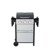 ORRD 3-Burner Propane Gas Grill | 25,650BTU Stainless Steel BBQ w/ Foldable Side Table & Thermometer | Outdoor Cooking - 3 of 4