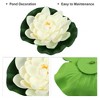 Unique Bargains Artificial Lotus Flower for Garden Ponds Pool Decoration 6 Pcs - image 3 of 4