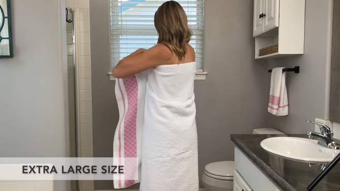 Kafthan Textile Bianca Alpha Cotton Single Bath and Beach Towel, 2 of 5, play video