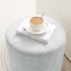 Modway Callum 16 in. Round Woven Heathered Fabric Upholstered Ottoman - 4 of 4