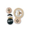 BabyFanatic Wood Rattle 2 Pack - NFL New Orleans Saints Baby Toy Set - 2 of 4