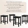 Stool Counter Height, (24in) - 4 pack - 4 of 4