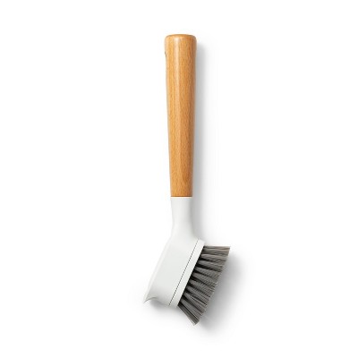 Dish Washing Brush, stainless steel handle with natural brush