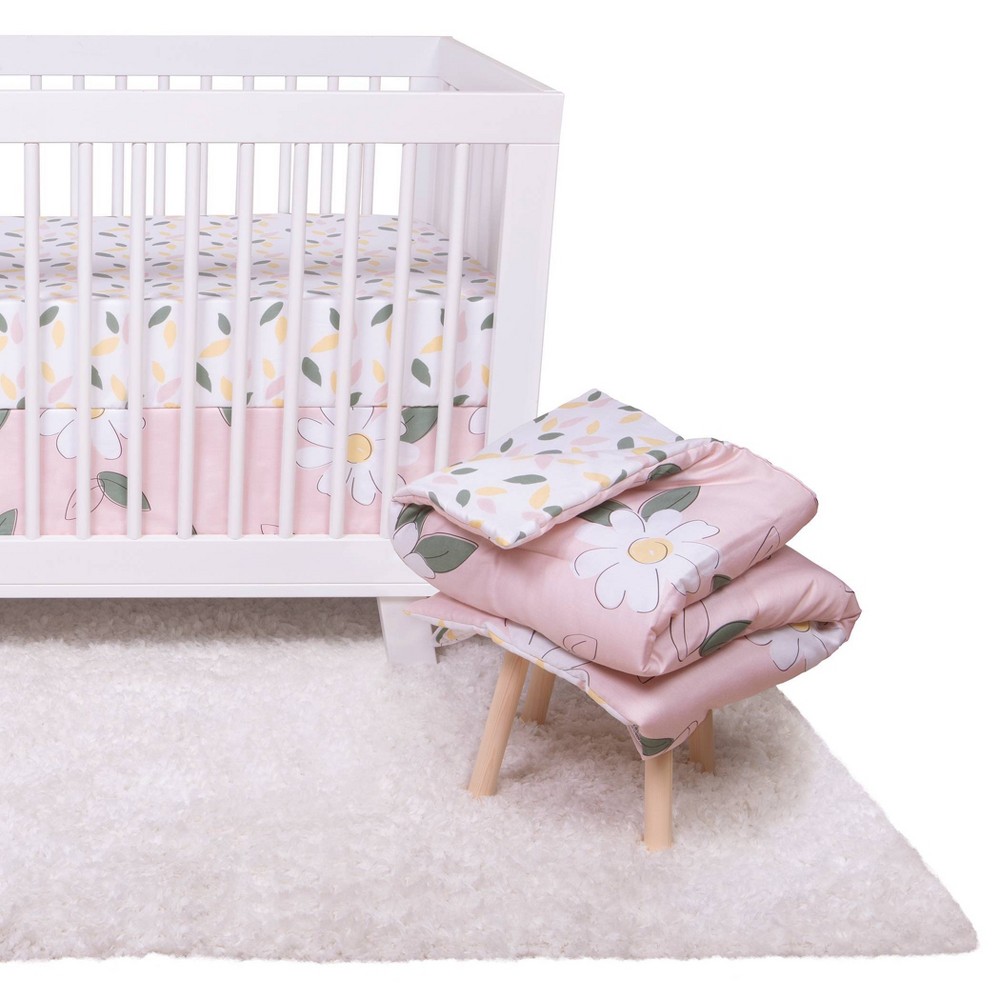 UPC 846216000102 product image for Trend Lab Crib Bedding Set - Lemon Floral - 4pc | upcitemdb.com