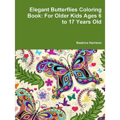 Elegant Butterflies Coloring Book - by  Beatrice Harrison (Paperback)