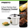Presto 6 Quart Stainless Steel Pressure Cooker, Dishwasher Safe, Tri Clad Base - 2 of 4