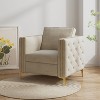 NicBex Accent Chair Living Room Chair Arm Chair with Metal Legs Comfy Chair Lounge Chair for Reading Room, Bedroom, Office - 2 of 4