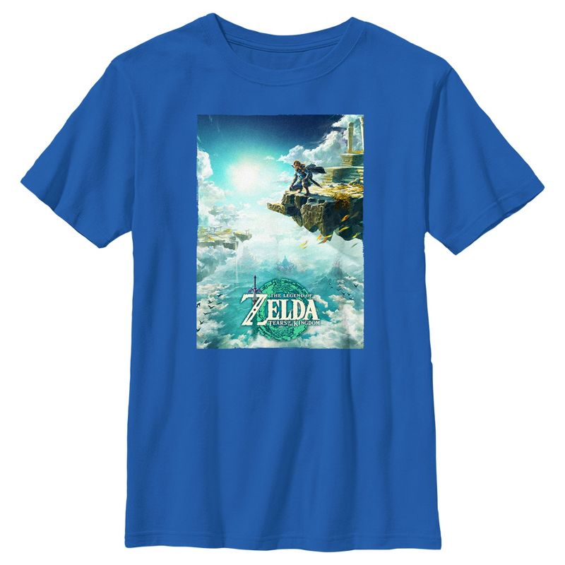 Boy's Nintendo The Legend of Zelda: Tears of the Kingdom Game Poster T-Shirt, 1 of 6