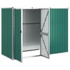 VidaXL Garden Tool Shed Green 88.6"x35"x63.4" Galvanized Steel - 3 of 4