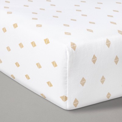 white fitted crib sheet