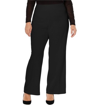 I.N.C International Concepts Womens Solid Casual Wide Leg Pants, Black, 26W
