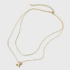 14K Gold Dipped Initial Bubble Multi-Strand Pendant Necklace - A New Day™ Gold - 3 of 4