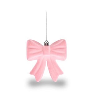Flocked Ornaments Pink Bow - Bullseye's Playground™ - 1 of 3