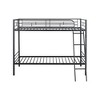 Twin Over Twin Metal Bunk Bed with Ladder for Bedroom - 4 of 4