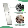 Unique Bargains 304 Stainless Steel Rust Corrosion Resistant Faucet Escutcheons 1 Pc - 4 of 4