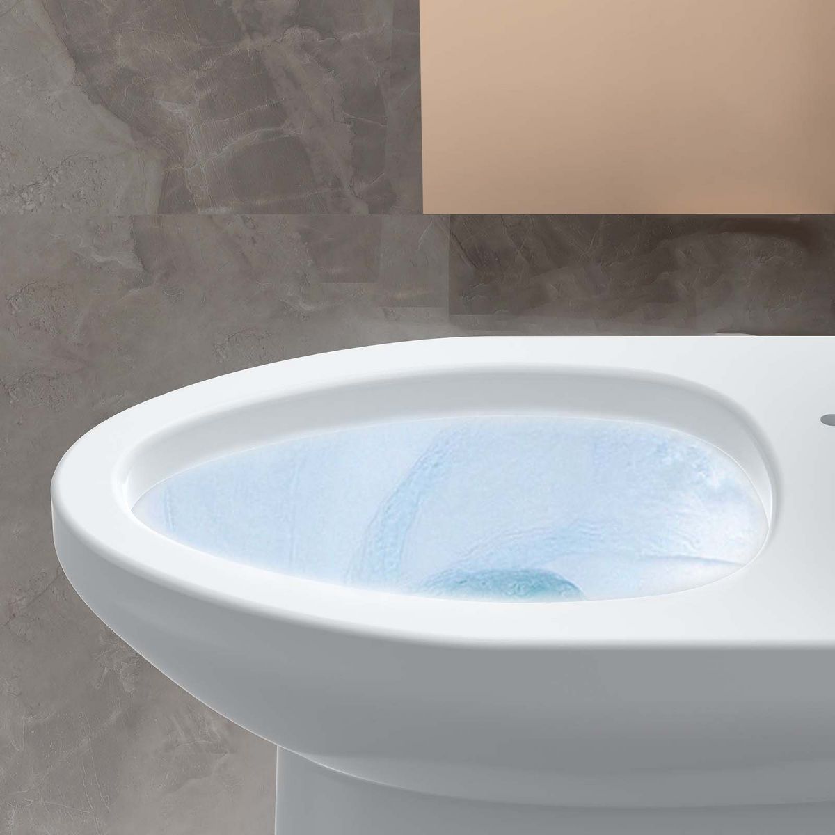 Durable Elongated One-Piece Commercial Toilet – Dual Flush 0.8/1.28 GPF, Soft-Close V-Cover Seat, Left-Hand Trip Lever, 12-Inch Rough-In - thumbnail 5