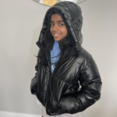 Girls black hot sale down jacket