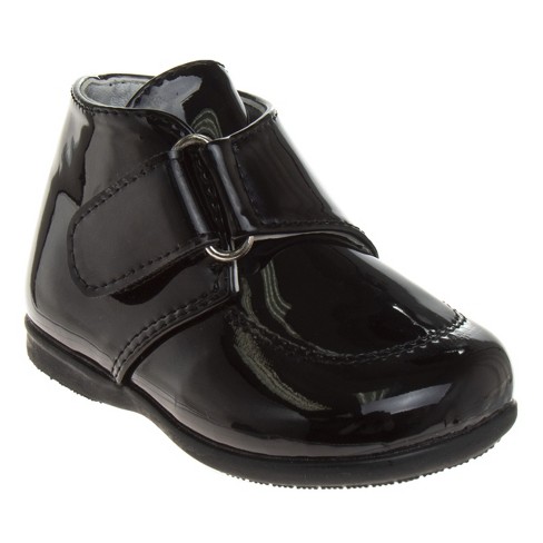 Infant boy black hot sale dress shoes