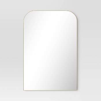 24" x 36" Infinity Mantle Mirror Brass - Threshold™
