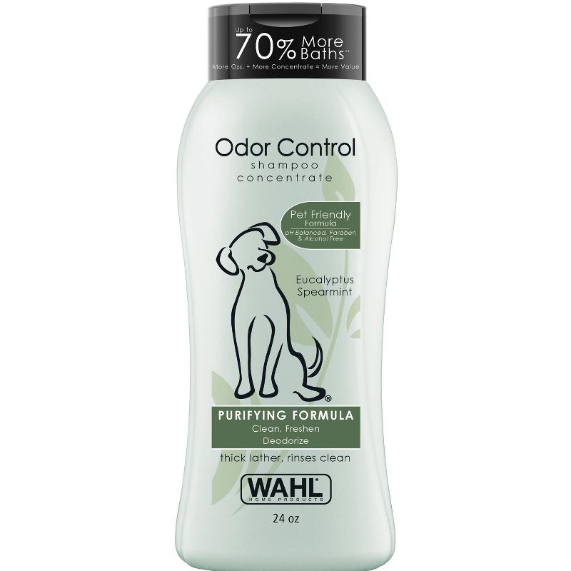 Wahl Odor Control Purifying Formula Eucalyptus Spearmint Pet Shampoo Concentrate - 24 fl oz, 1 of 5