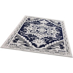 Washable Runner Rug Non Slip Vintage Floral Medallion Distressed Low Pile Carpet for Kitchen Laundry Entryway - 1 of 4
