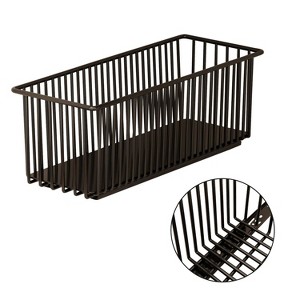 Pull Out Cabinet Organizers, 2 Pack Slide Out Basket Drawers - Heavy Duty Carbon Steel for Kitchen Bathroom Under Sink - 1 of 4