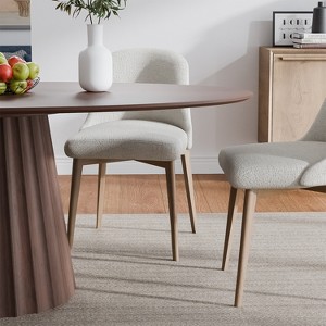 Dovelina 3 Color Options 67in Oval Dining Table for 6 People - 1 of 4