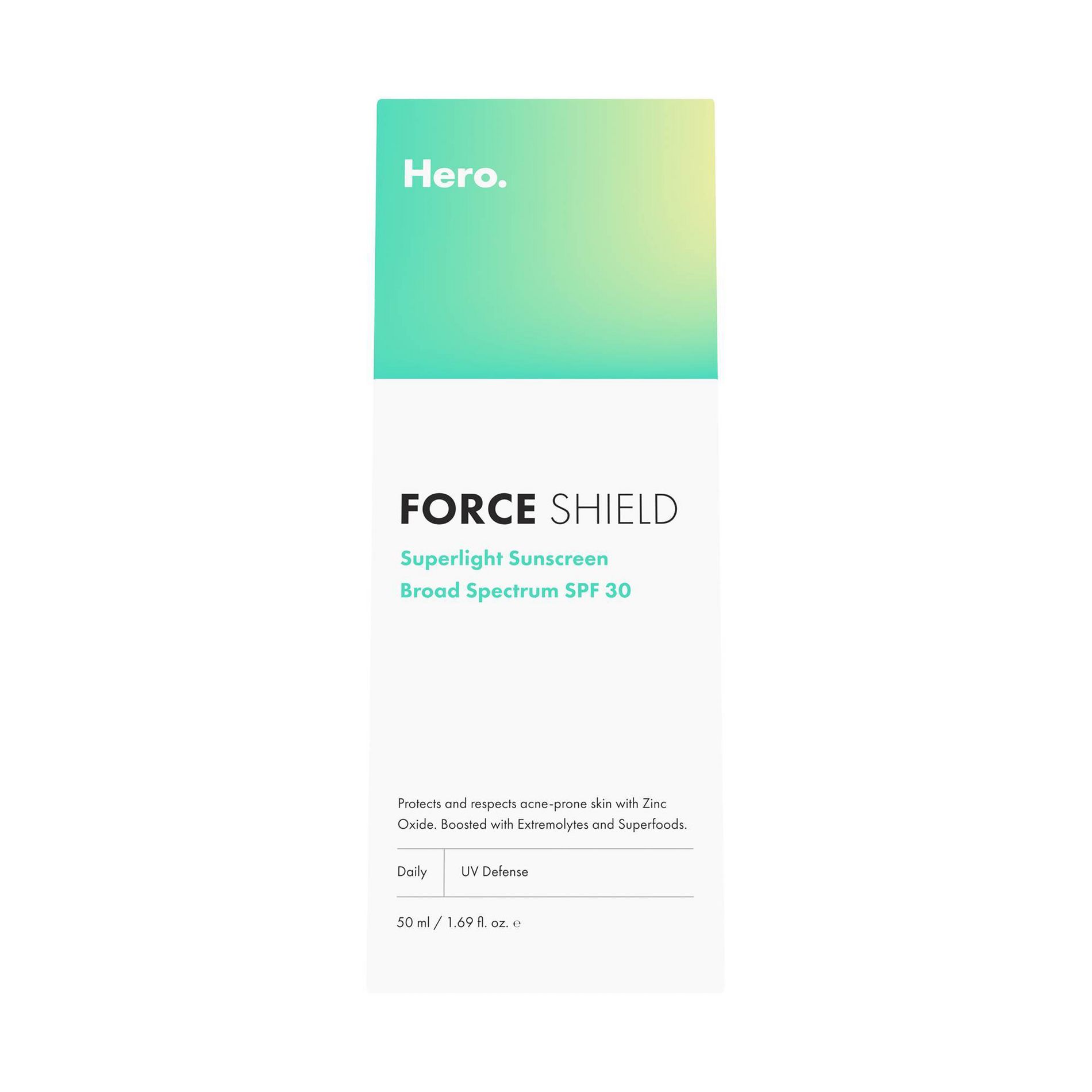 Hero Force Shield Superlight Sunscreen SPF30 - 50ml