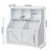 Homhougo Kids Toy Storage Organizer, Kids Bookshelf and Toy Storage, Toddlers Bookshelf Toy Organizer Beige - 2 of 4