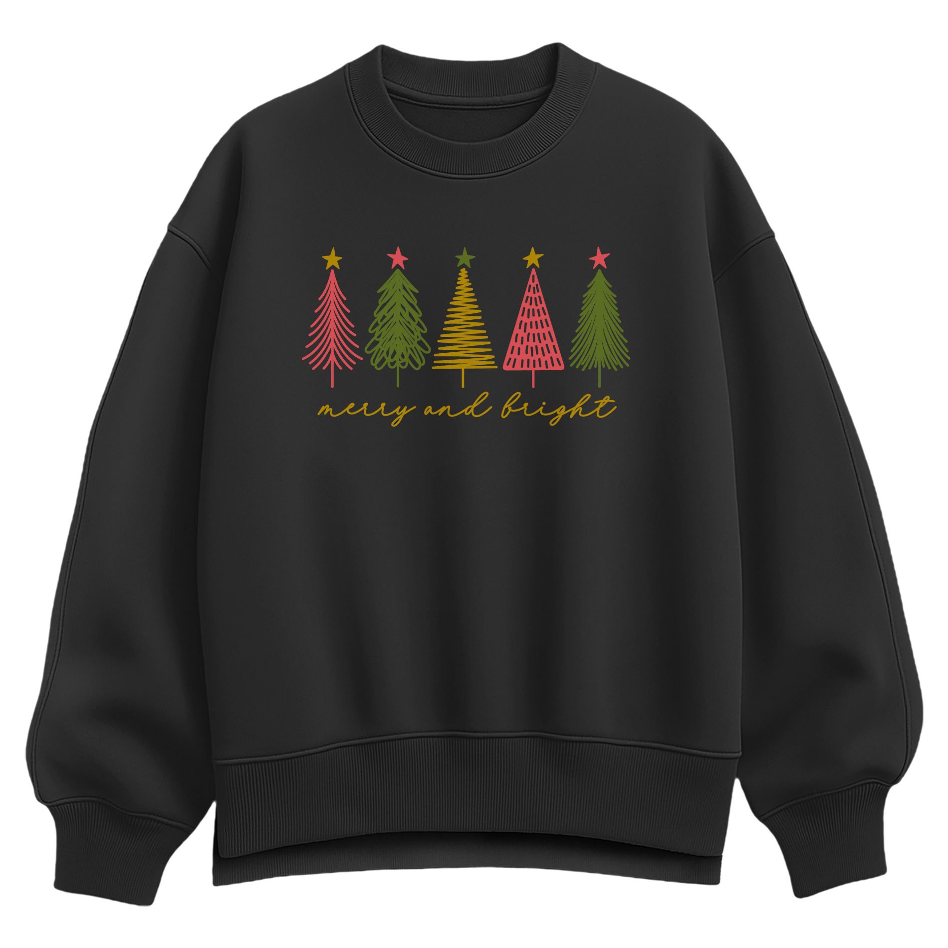 Women's - Instant Message - Merry And Bright Christmas Trees