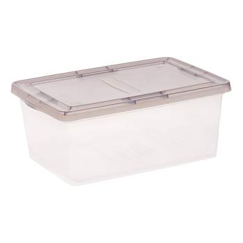 Iris USA 156qt Weatherpro Airtight Plastic Storage Bin with Lid and Seal and Secure Latching Buckles