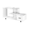 48" Contemporary Faux TV Stand with Center Pedestal and Ample Storage for Living Room - 2 of 4