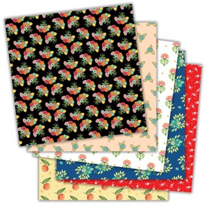 Mary Engelbreit Flourish & Folk Craft Paper, 12"x12" - 1 of 4