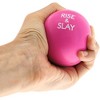 Juvale 6 Pack Motivational Stress Ball for Adults, Hot Pink Sensory Ball for Women, Inspirational Hand Exercise Balls, 2.5 In - 3 of 4