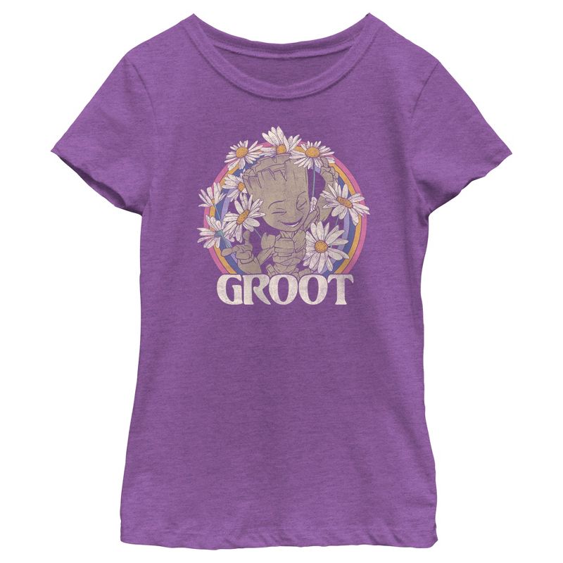 Girl's Guardians of the Galaxy Groot Springtime T-Shirt, 1 of 5