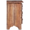 vidaXL Bedside Cabinet 11.8"x11.8"x20.1" Solid Mahogany Wood - 4 of 4