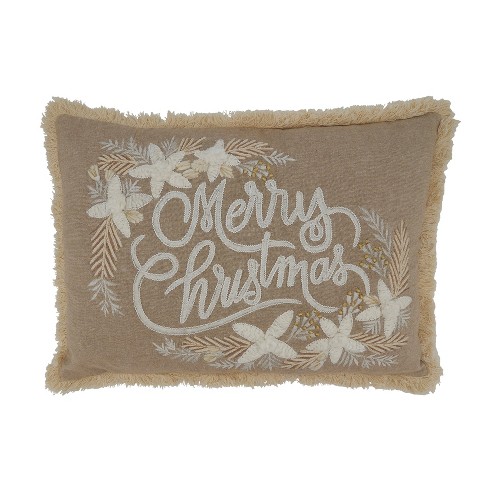 Festive Merry Christmas Pillow