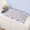 Little Love by NoJo Soar High Little One Gray, Navy, Light Blue, and White Airplanes Contoured Changing Pad Cover - 2 of 3