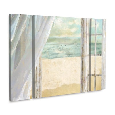 Trademark Fine Art -Color Bakery 'Summer Me I' Multi Panel Art Set Large 3 Piece