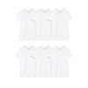 Fruit Of the Loom Big Men's Short Sleeve Crew T-Shirt, White 6 Pack - 3 of 4