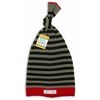 Pavilion Gift Company - Gray and Black Stripe - 0-12 Month Baby Hat - Hats - 4 of 4
