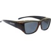 Jonathan Paul Neera Large Designer Fitovers Sunglasses in Leopard Black/Polarized Polarvue Gray - Frame(Width:139mm/Height:39mm) - 2 of 3