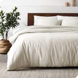 Linen Duvet Cover and Sham Set by Bare Home
