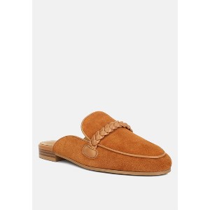 Lavinia Suede Leather Braided Detail Women Mules - 1 of 4