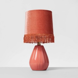 Velvet Table Lamp Coral (Lamp Only) - Opalhouse , Pink