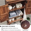 SinCiDo 67" Over The Toilet Storage Cabinet, Farmhouse Bathroom Floor Cabinets with Adjustable Shelf & Door - 2 of 4